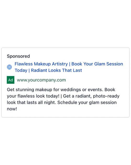 Maquilladora — aviso de Google